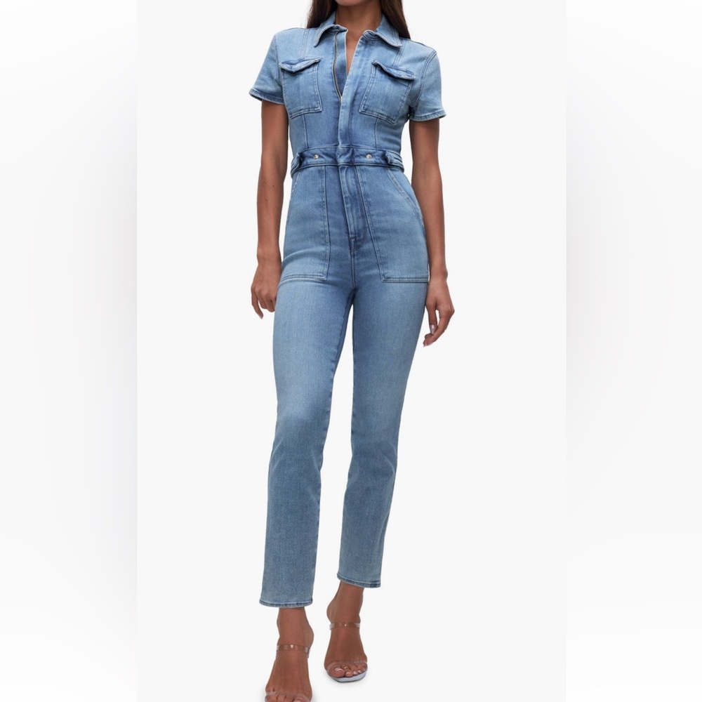 Good American Denim Jumpsuit Medium